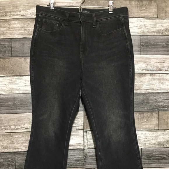 Banana Republic High Rise Crop Boot Jeans Women’s 30P (Inseam 24.5) Black Gray - Picture 6 of 11